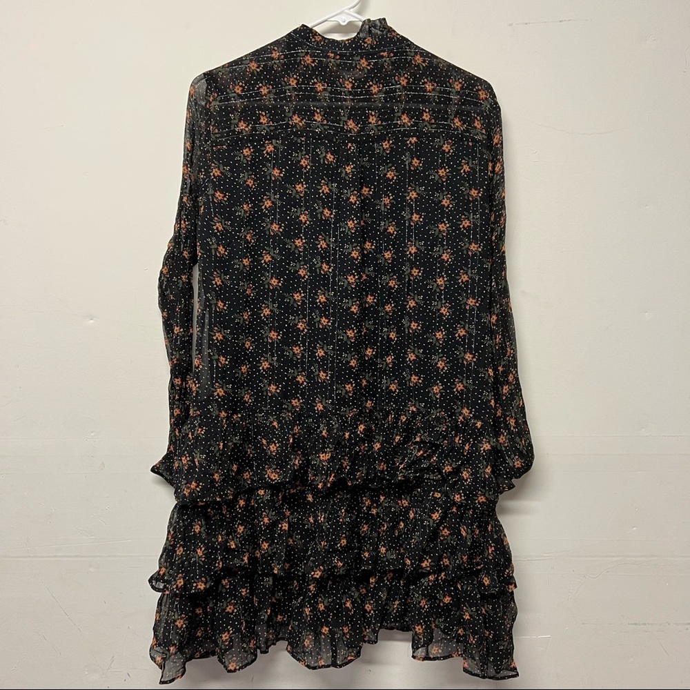 Zara floral black mini dress - Picture 2 of 3
